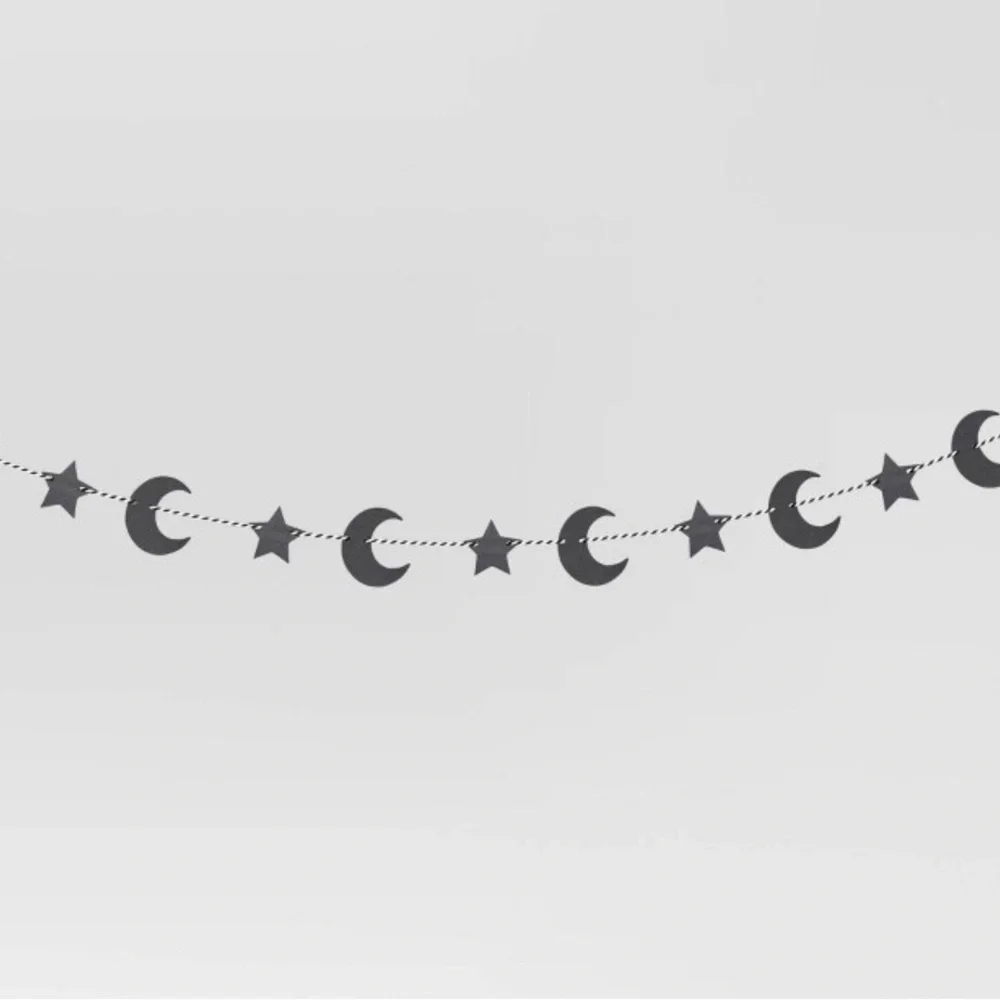 Celestial Wood Garland for Parties